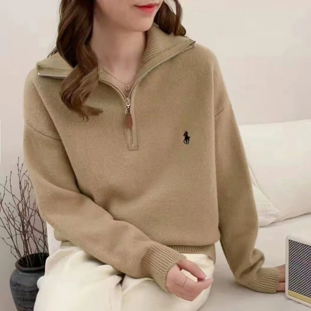 Friedrich – Bequemer Pullover mit Reißverschluss