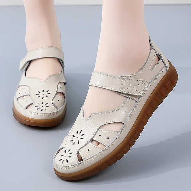 Korvalie - Bequeme Sommerschuhe mit Klettverschluss