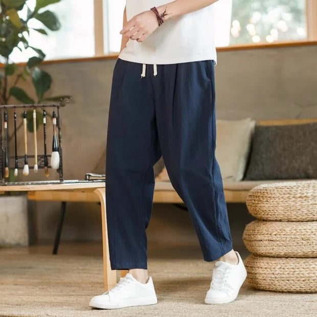 Adelheid - Leichte Freizeithose mit weitem Schnitt
