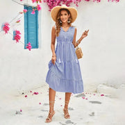 Liselotte – Robe aérienne à motif rayé 