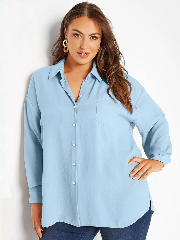 Alessia – Luftige Hemdbluse mit Oversize-Schnitt
