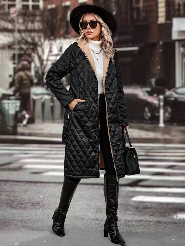 Emma - manteau matelassé à capuche
