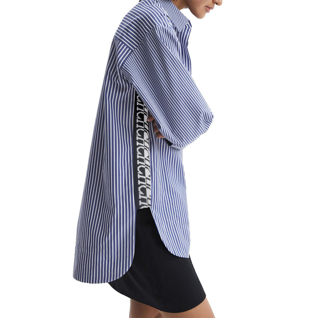 Carwena - Chemisier rayé décontracté au look oversize