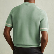Darnulf - Luftiges Strick-Poloshirt mit Knopfleiste