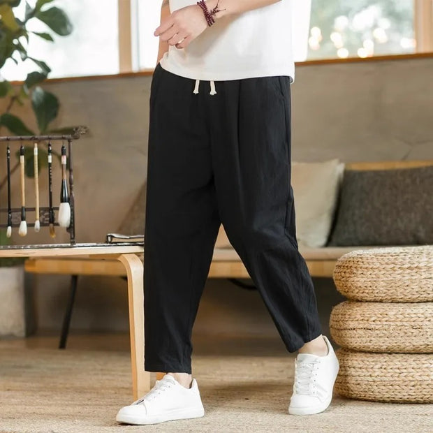 Adelheid - Leichte Freizeithose mit weitem Schnitt