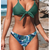 KIANA - Bikini élégant avec imprimé vert