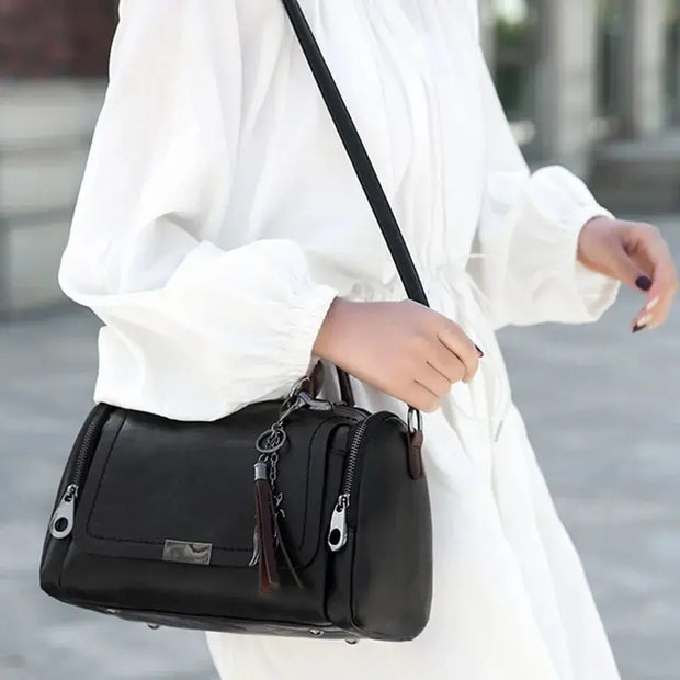 Fabienne - Sac à main à pompons