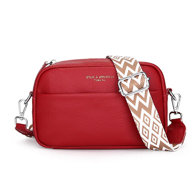 Eveline - Sac bandoulière en cuir véritable