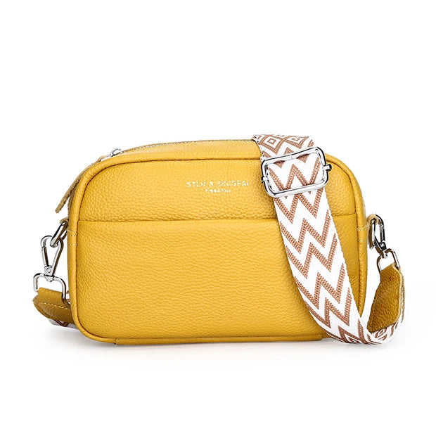 Eveline - Sac bandoulière en cuir véritable