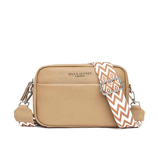 Eveline - Sac bandoulière en cuir véritable