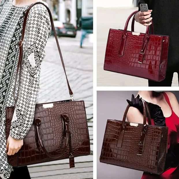 Manuela - sac en crocodile 