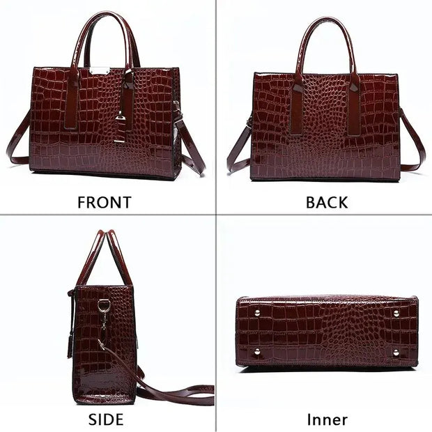 Manuela - sac en crocodile 