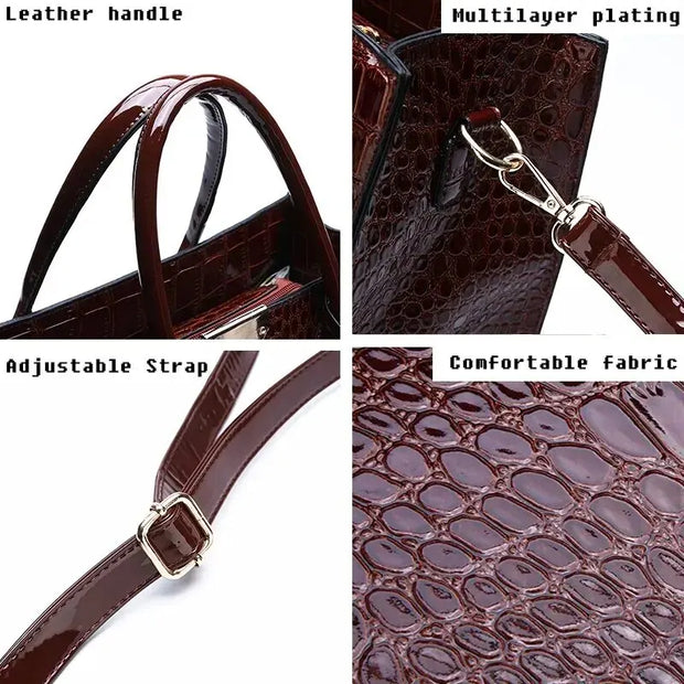 Manuela - sac en crocodile 