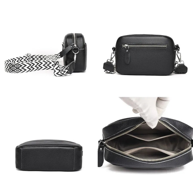 Eveline - Sac bandoulière en cuir véritable