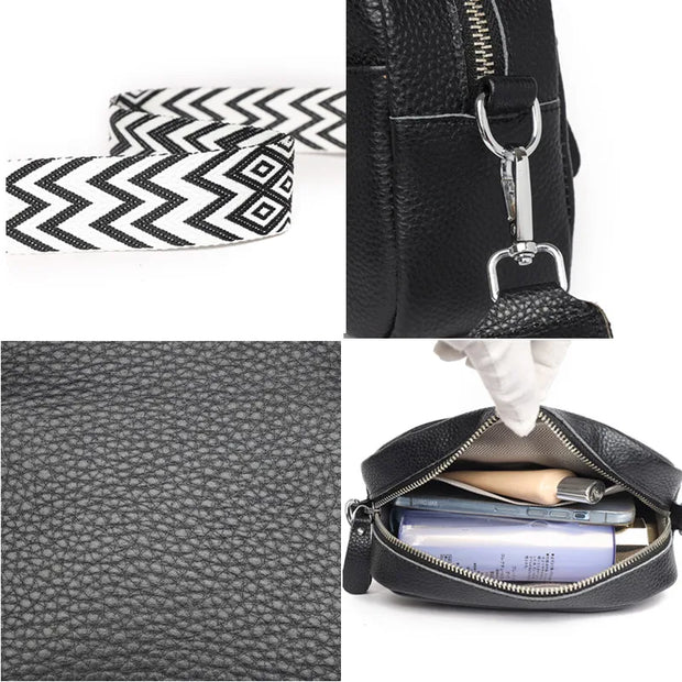 Eveline - Sac bandoulière en cuir véritable