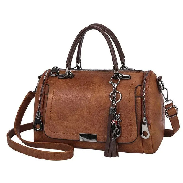 Fabienne - Sac à main à pompons