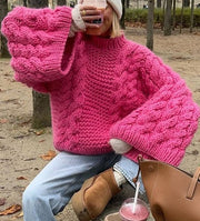 Luisa – Grober Zopfmusterpullover