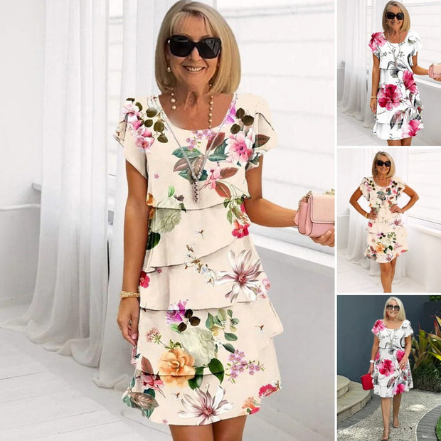 Mia - elegantes Blumenkleid