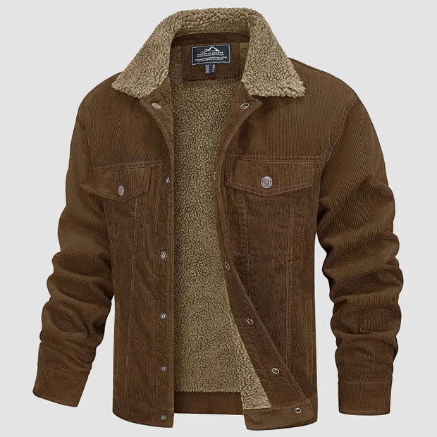 Vibe | Herren- Winterjacke mit Teddyfutter