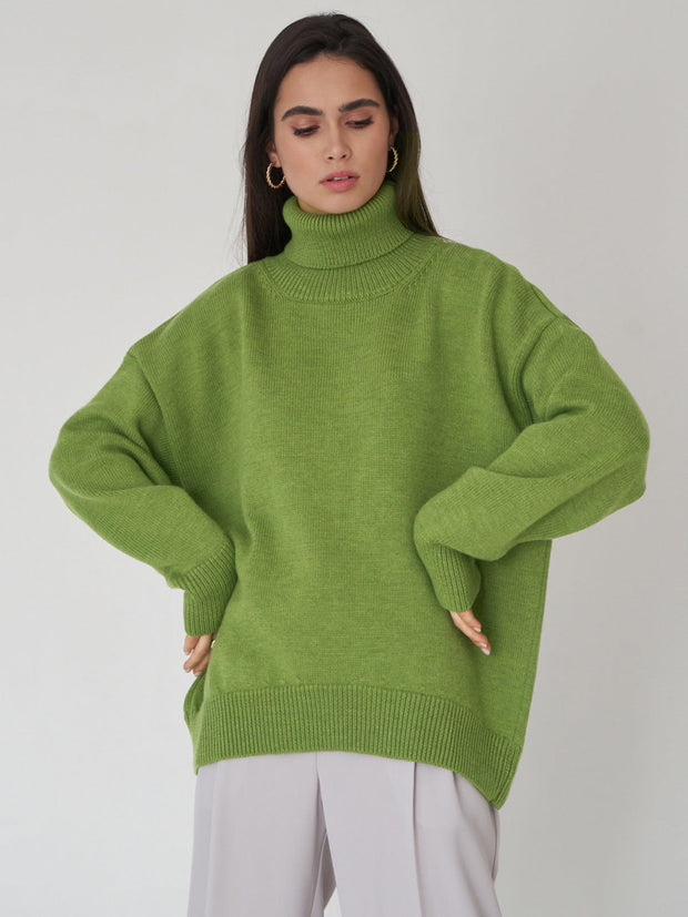 Martina - Pull d'hiver à col roulé et coupe ample