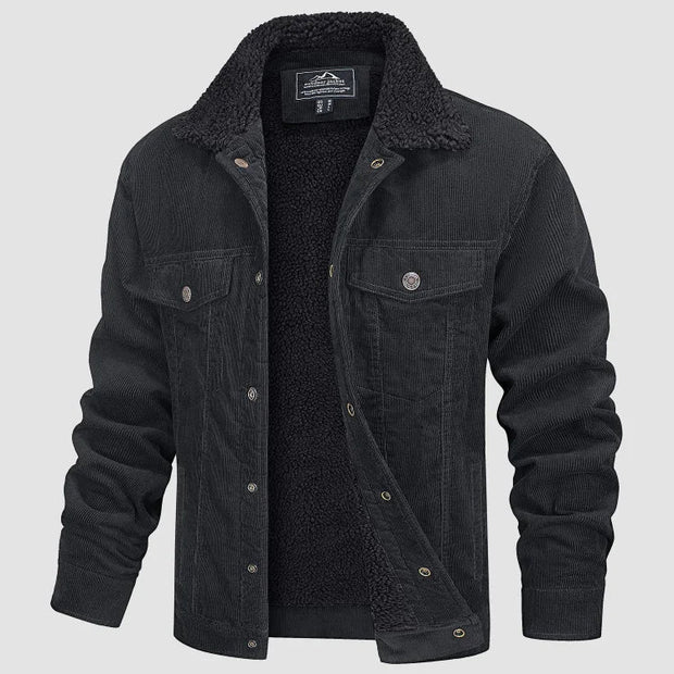 Vibe | Herren- Winterjacke mit Teddyfutter