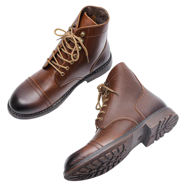 Bottines en cuir naturel Gait