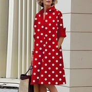 ALLISON - Langärmeliges Vintage-Kleid