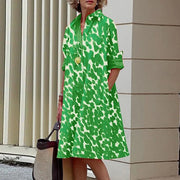 ALLISON - Langärmeliges Vintage-Kleid