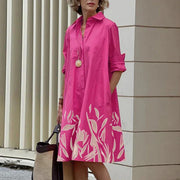 ALLISON - Langärmeliges Vintage-Kleid