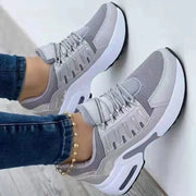 LYNN - Baskets compensées vulcanisées à lacets