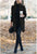 Connie - Fashion Solid Neck Wollmantel