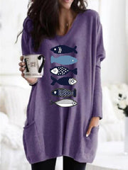 ELAINE - Pull long pour femme