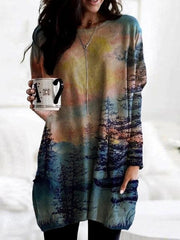 ELAINE - Pull long pour femme