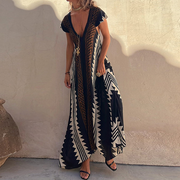 ISA - Maxi-Strandkleid mit Ethno-Print (In 7 Farben)