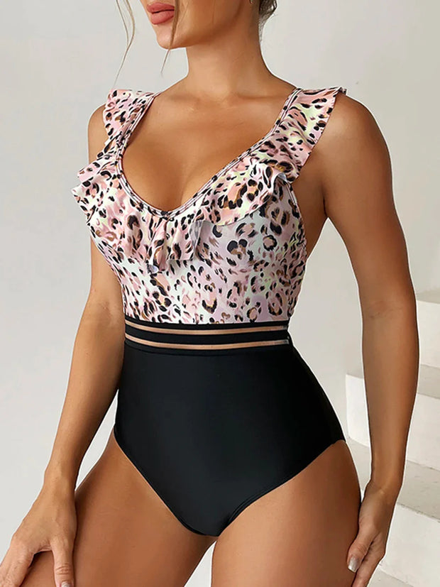 LOTTA - Badeanzug mit Leopardenmuster