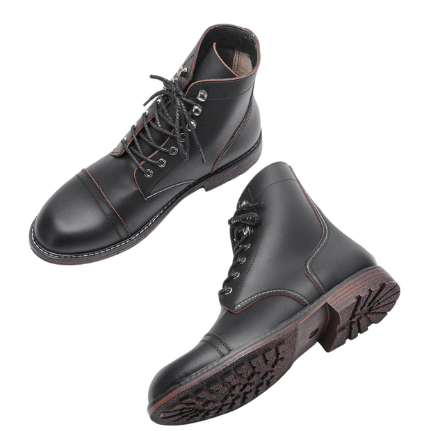 Bottines en cuir naturel Gait