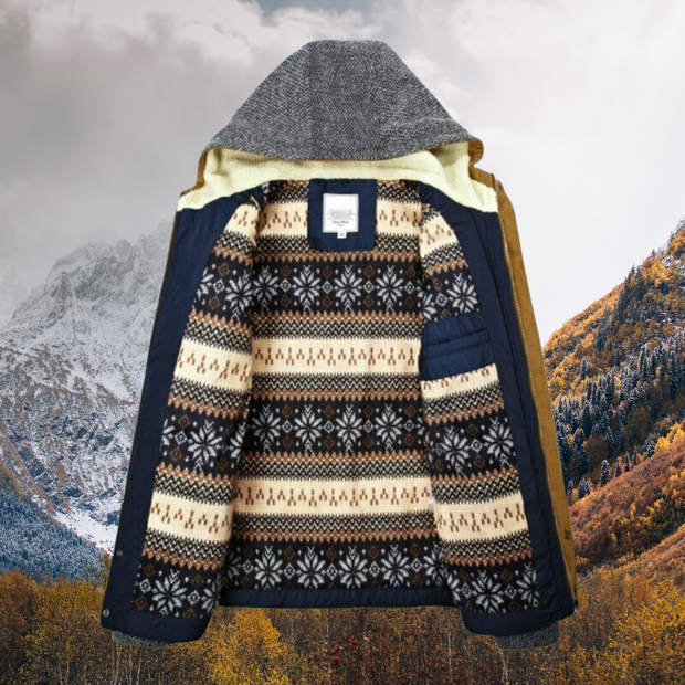 Artisanat | Veste d'hiver avec doublure en peluche pour homme