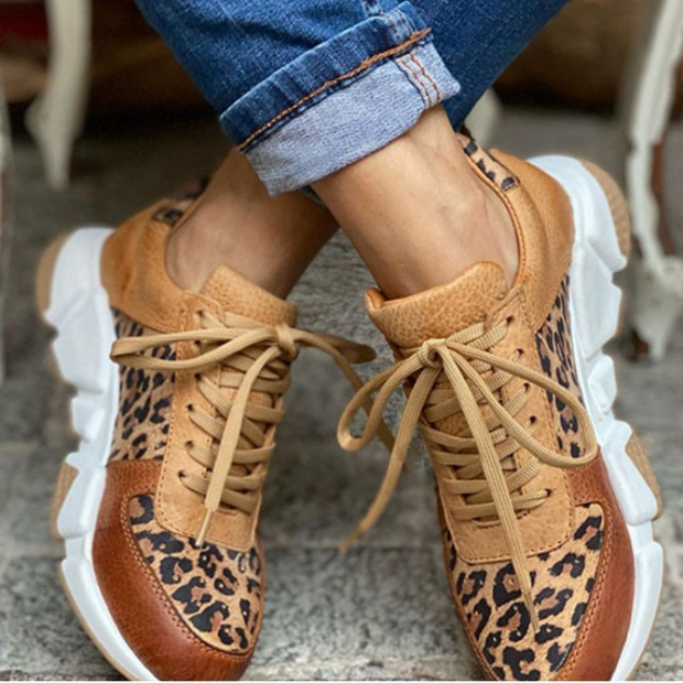 Claire - Turnschuhe mit Leopardenmuster