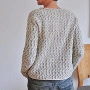 Elena - Pull col bateau gris chic