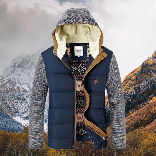 Artisanat | Veste d'hiver avec doublure en peluche pour homme
