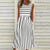 BARI - Robe élégante blanche et noire