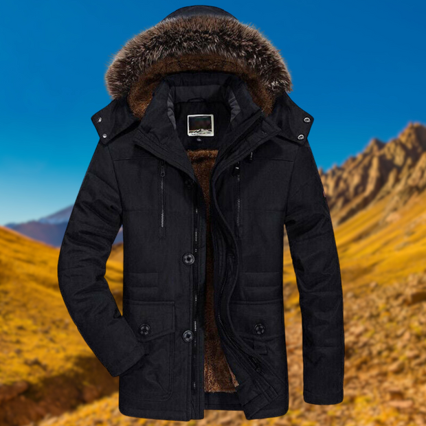 Démarche | Veste à capuche doublée polaire pour homme