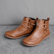 Lori - Leder Stiefelette mit Riemen