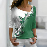 Octavia - Chemise à imprimé floral contrasté