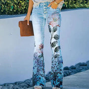 Ada - Jean à motif floral