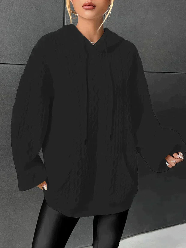 Calliope - Eleganter Hoodie in Übergröße