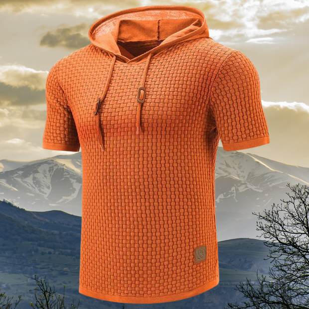Manor - Sweat à capuche à manches courtes