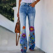 Ada - Jean à motif floral