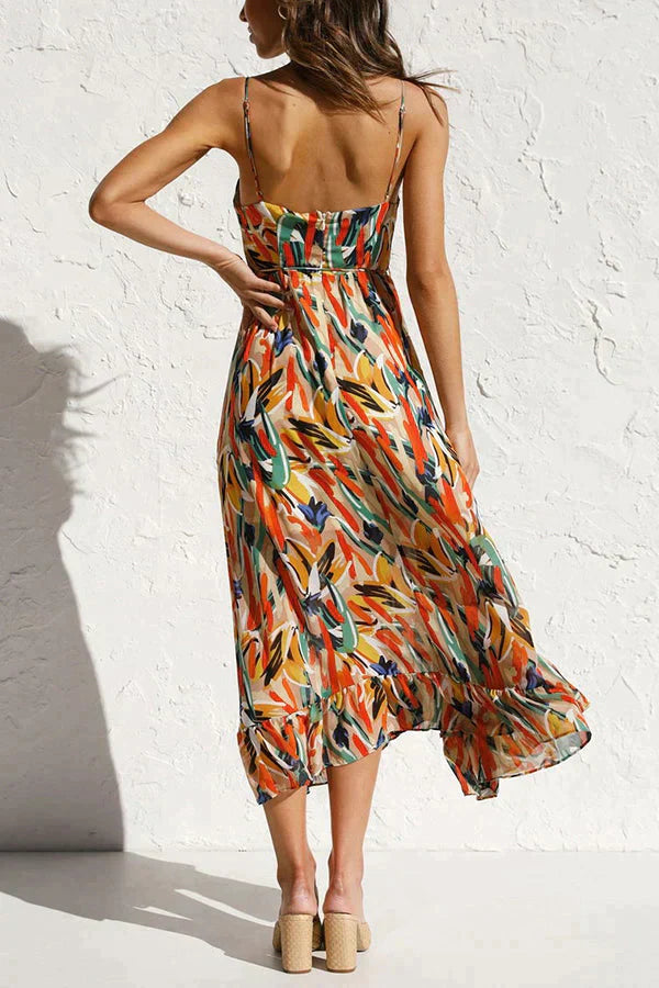 Georgina - Robe midi colorée