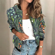 Grace - Bedruckte Zip-up-Jacke